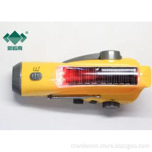 Portable Weatherband Rechargeable Hand Crank Radio Flashlig